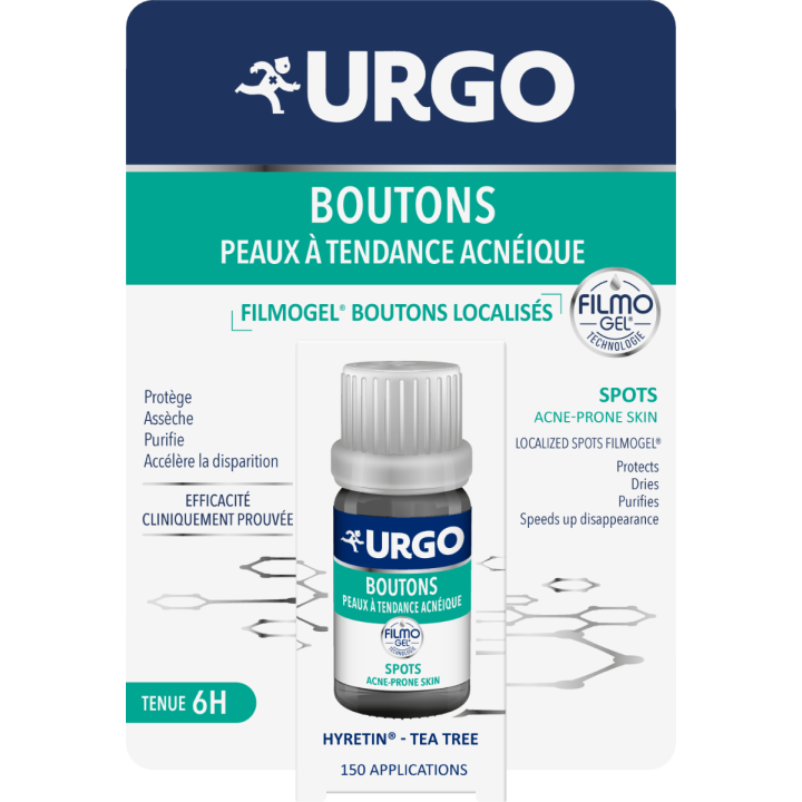 Filmogel für lokal begrenzte Aknehaut Urgo - Flasche mit 3,25 ml