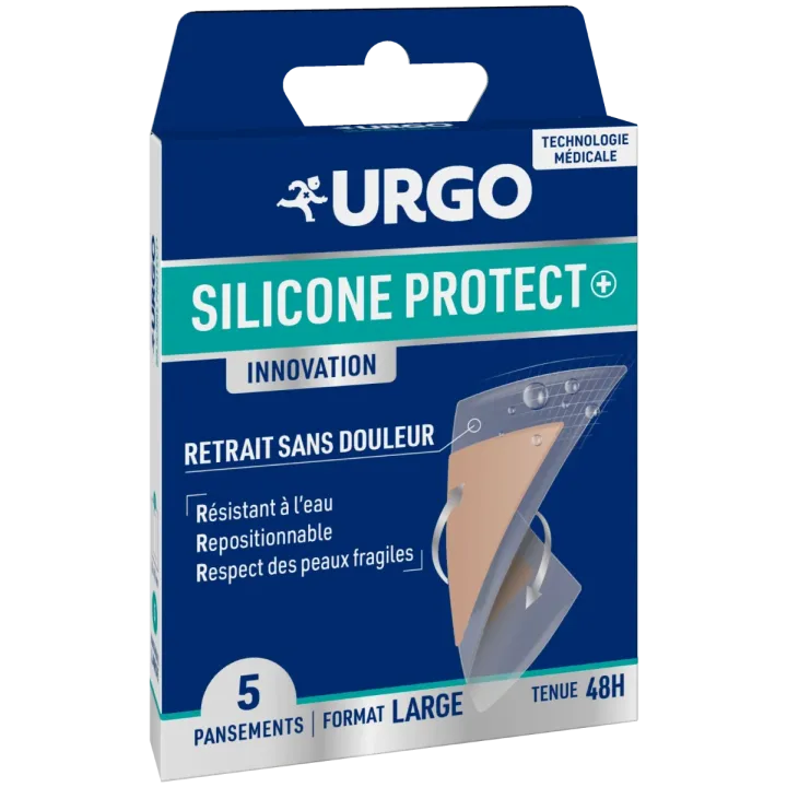 Siliconschutzinnovation Pflaster große Größe Urgo - Packung mit 5 Pflastern