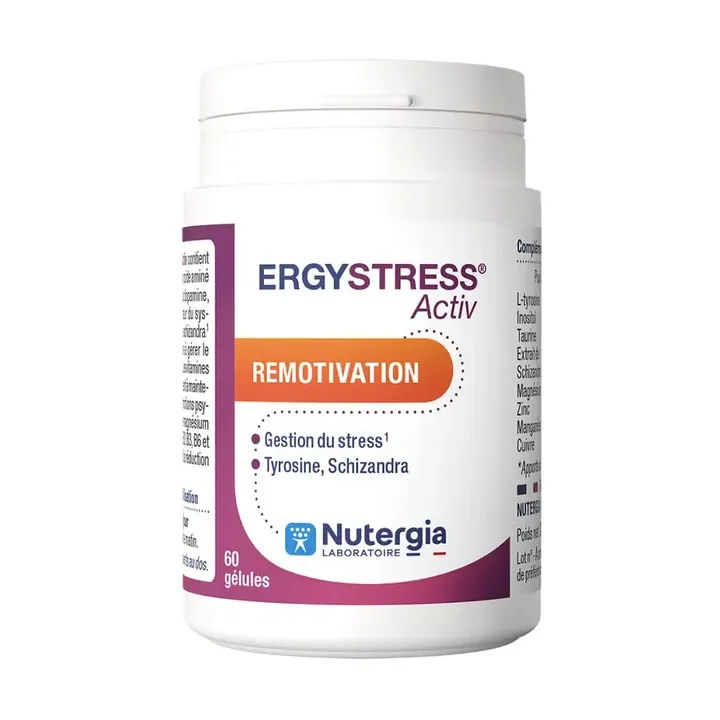 Ergystress Aktiv Remotivation Nutergia - Dose von 60 Kapseln