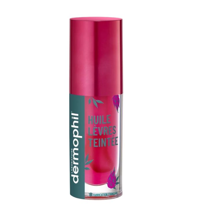 Getöntes Lippenöl in Rosa Dermophil Indien - Flasche mit 5 ml