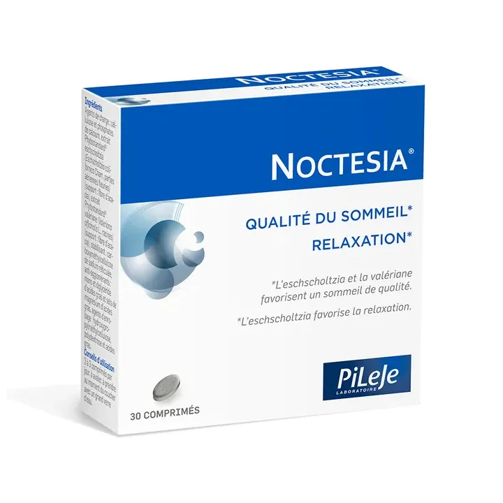 Noctesia Schlafqualität und Entspannung Pileje - Packung mit 30 Tabletten