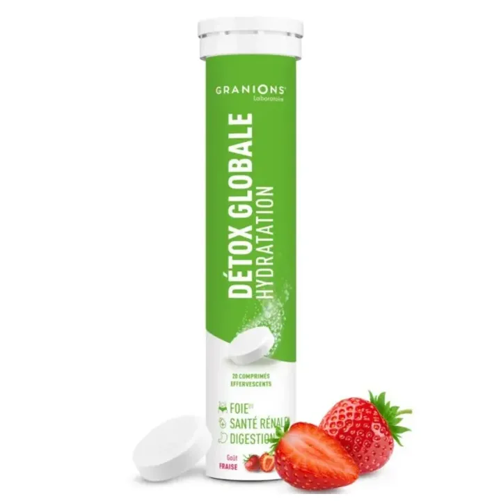 Globale Detox Hydration Granions - Tube mit 20 Brausetabletten