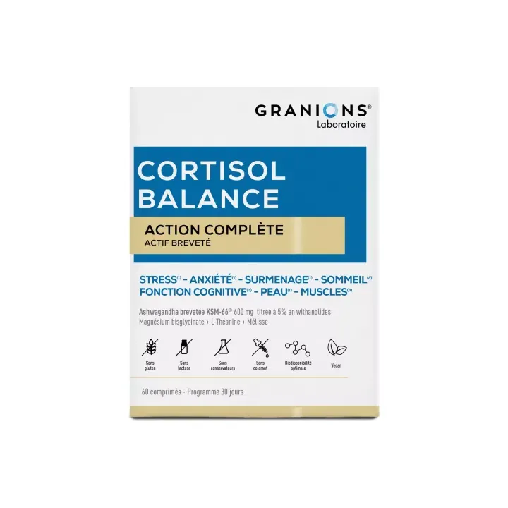 Cortisol-Balance Komplett-Action Granions - Packung mit 60 Tabletten