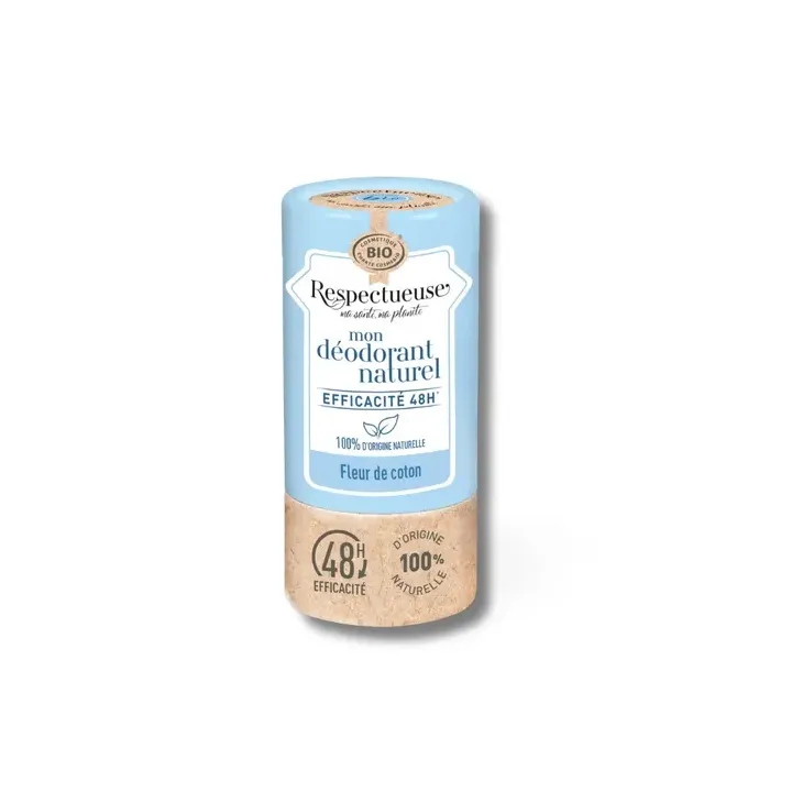 Mein natürlicher Baumwollblüten-Deodorant Respectueuse - Stick 50g