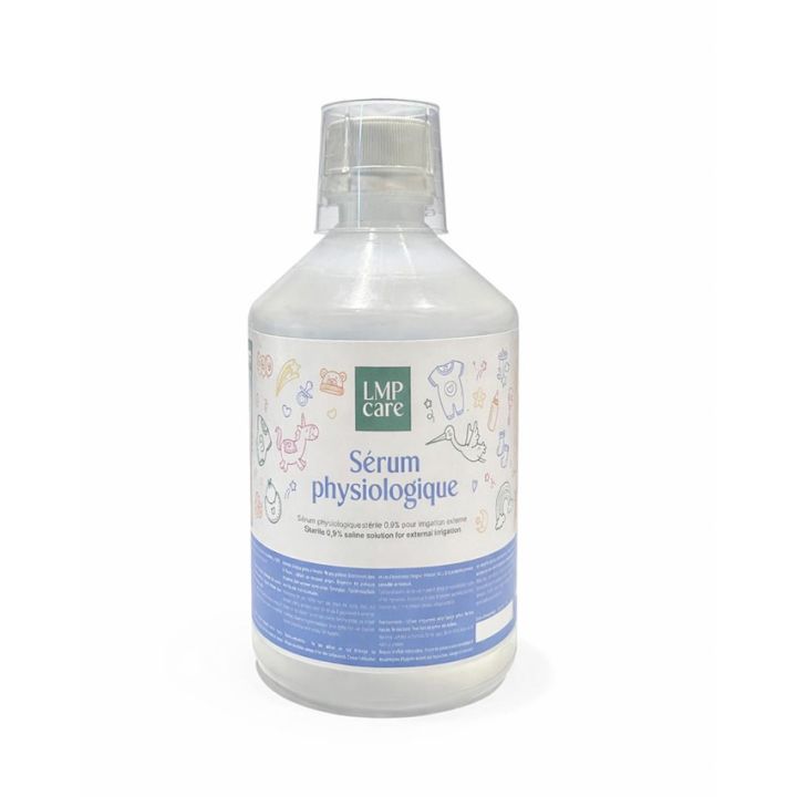 Steriles physiologisches Serum 0,9% LMP Care - Flasche mit 500ml