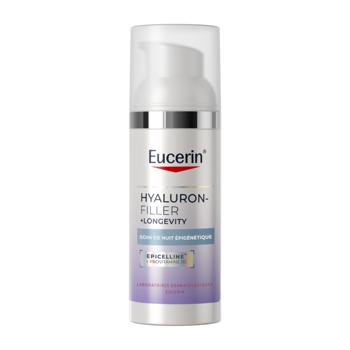 Eucerin Hyaluron-Filler + Longevity epigenetische Nachtpflege - Pumpflasche 50ml