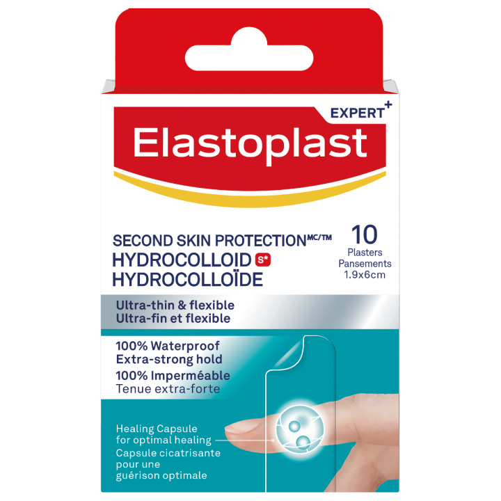 Hydrocolloid-Schutzpflaster Second Skin Elastoplast - Packung mit 10 Pflastern