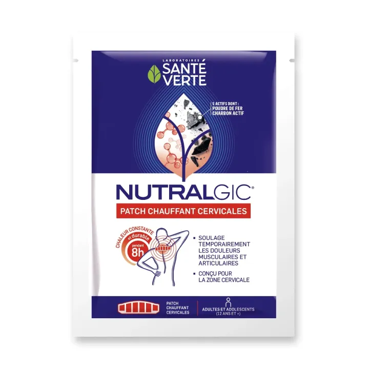 Nutralgic Wärmepflaster für den Nacken Gesundheit Grün - 2 Pflaster