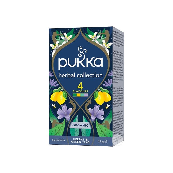Pflanzenkollektion 4 Sorten Pukka - eine Box mit 20 Beuteln