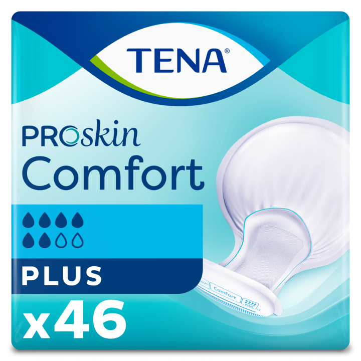 ProSkin Comfort Plus anatomische Einlagen Tena - Packung mit 46 Einlagen