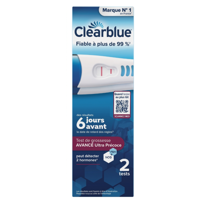 Schwangerschaftstest Clearblue Advance Ultra Früh - 2er-Pack
