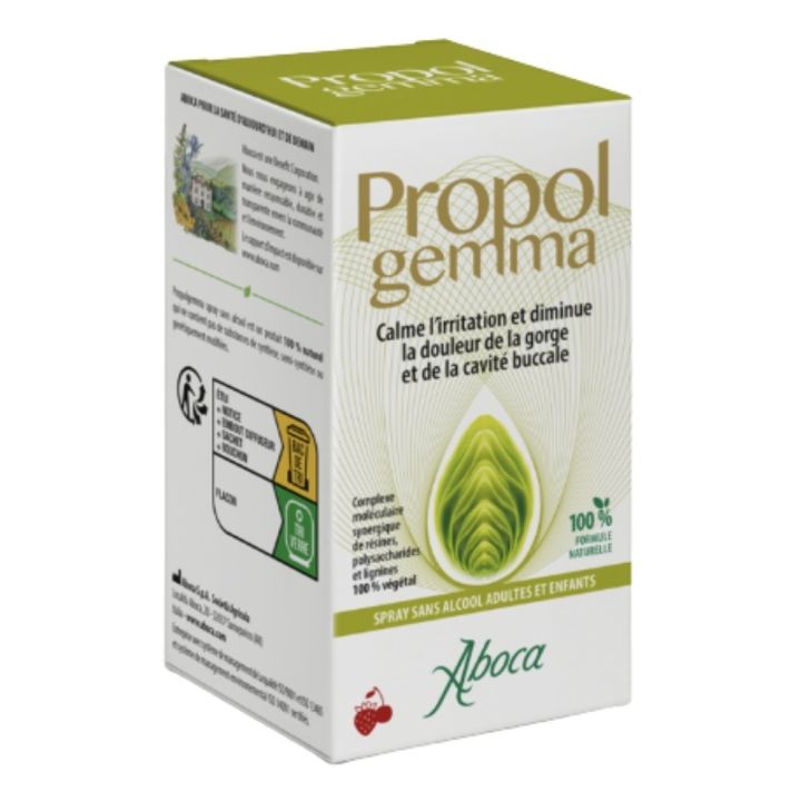 Propol gemma Spray ohne Alkohol Halsschmerzen Aboca - Spray von 30ml