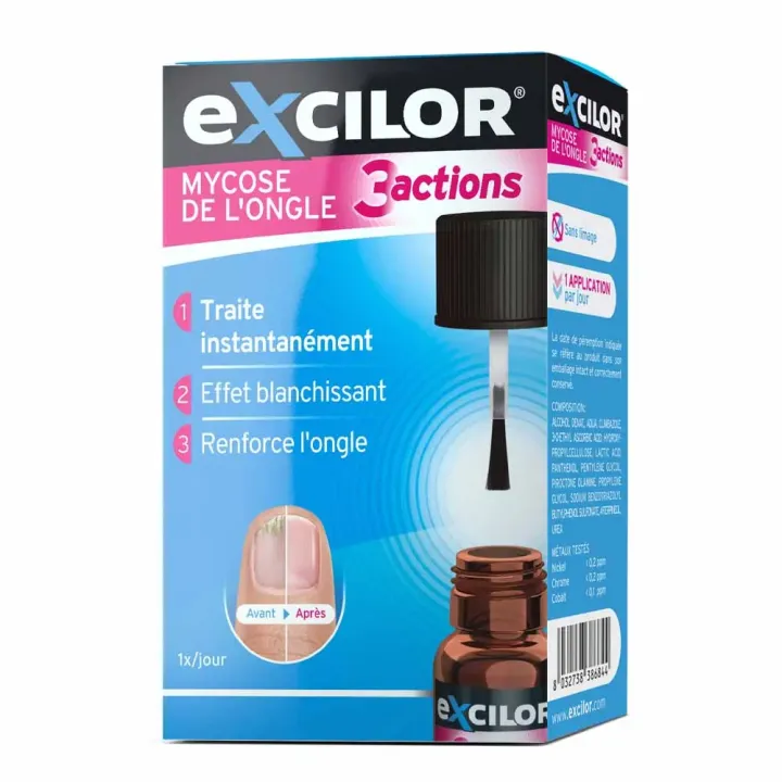 Nagelmykose 3 Aktionen Excilor - Flasche mit 7 ml