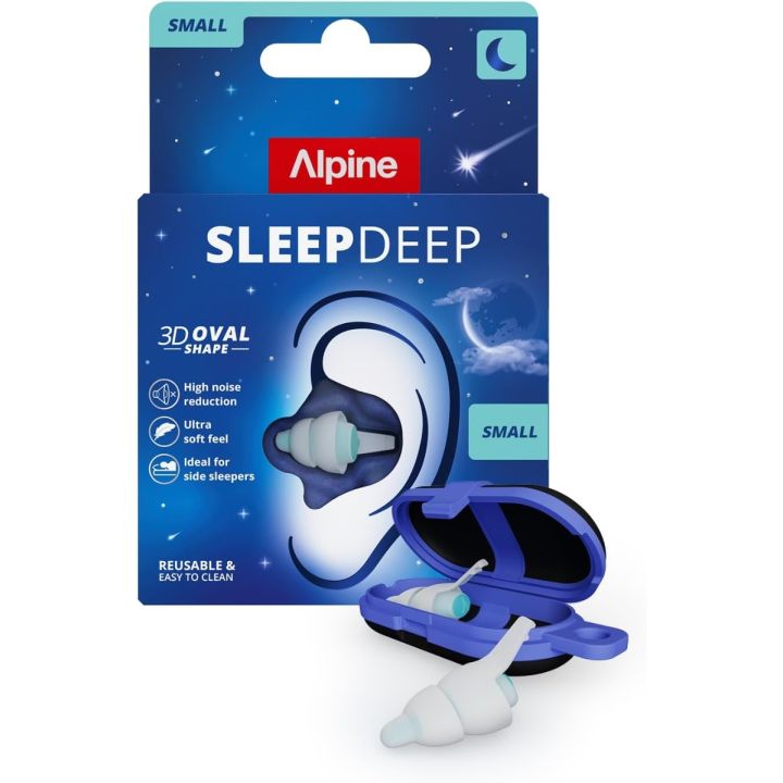 Sleep Deep Ohrstöpsel klein Alpine - ein Paar + eine Transportbox