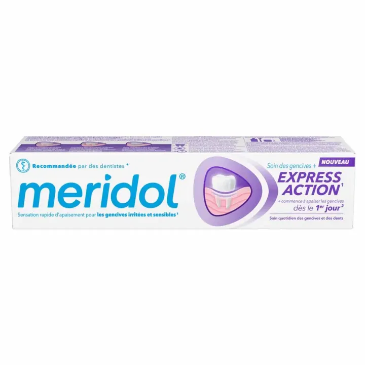 Meridol Express-Zahnpasta für Zahnfleischpflege - 75 ml Tube