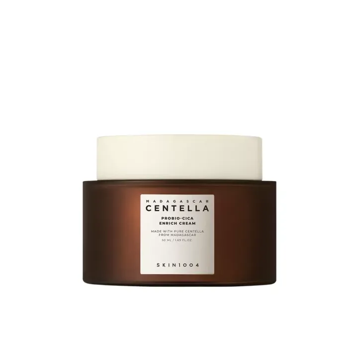 Reichhaltige Feuchtigkeitscreme mit Centella Asiatica und Probiotika Skin1004 - 50ml Tiegel