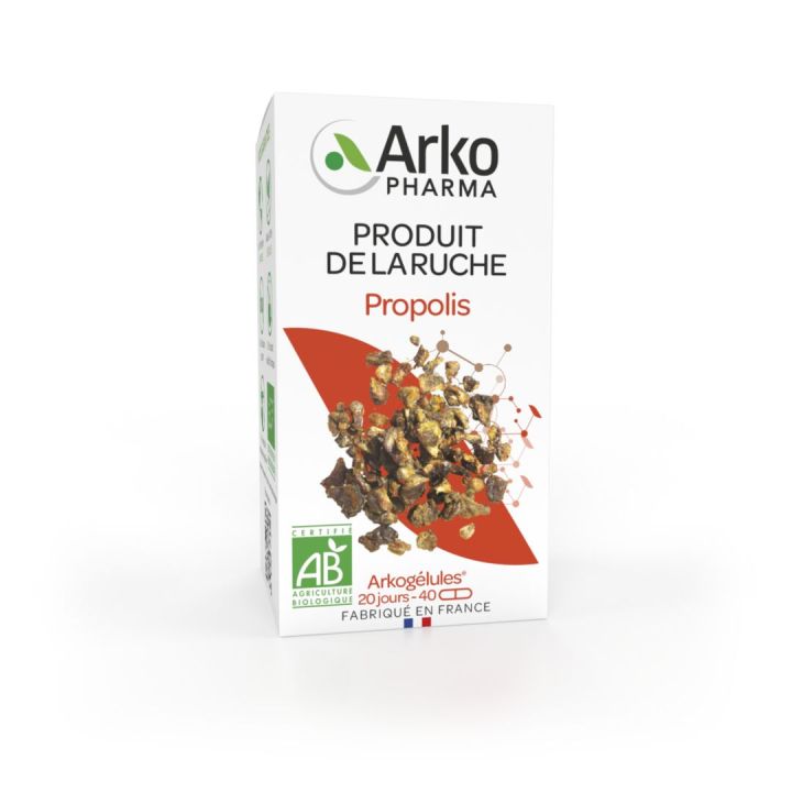 Arkogélules Propolis bio Arkopharma - Packung mit 40 Kapseln
