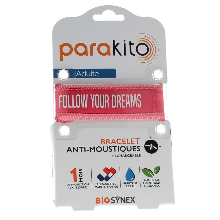Mückenabwehrarmband Parakito - 1 Armband + 2 Nachfüllungen