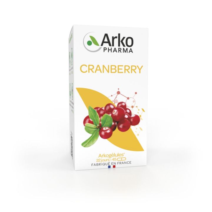Arkogélules Cranberry Arkopharma - Packung mit 45 Kapseln