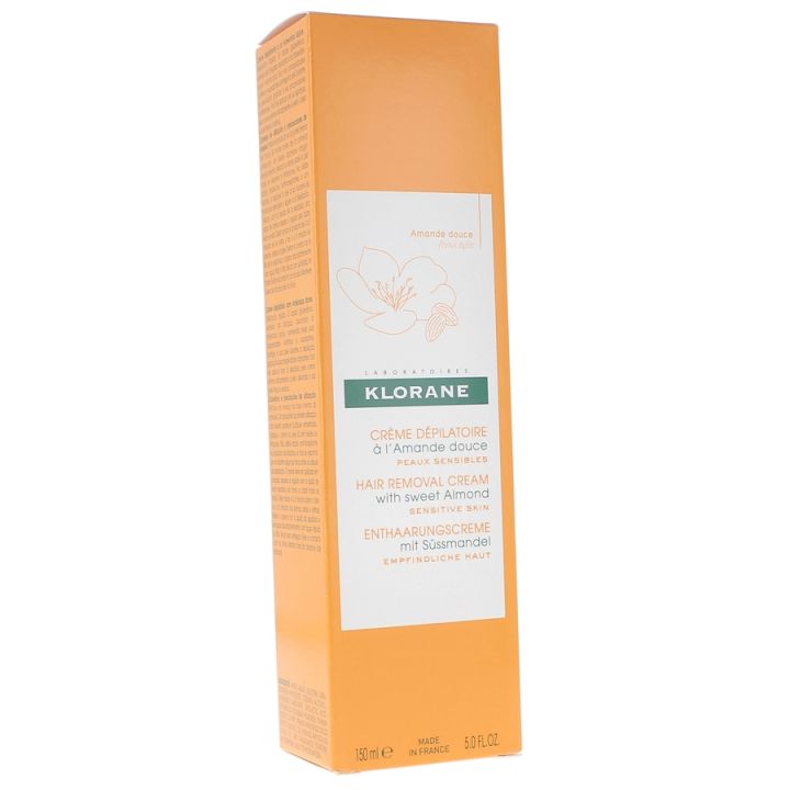 Klorane Enthaarungscreme mit süßer Mandel - Tube mit 150 ml