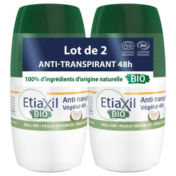 Bio pflanzliches Antitranspirant Deodorant mit Kokosduft Etiaxil