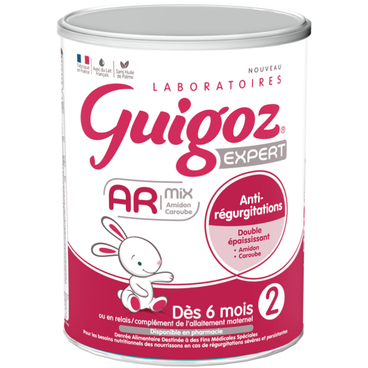 Expertenmilch AR 2. Alter ab 6 Monaten gegen Regurgitationen Guigoz - Dose mit 780g