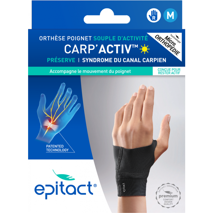 Carp'Activ Handgelenkorthese für die rechte Hand, Größe M, Epitact - 1 Orthese