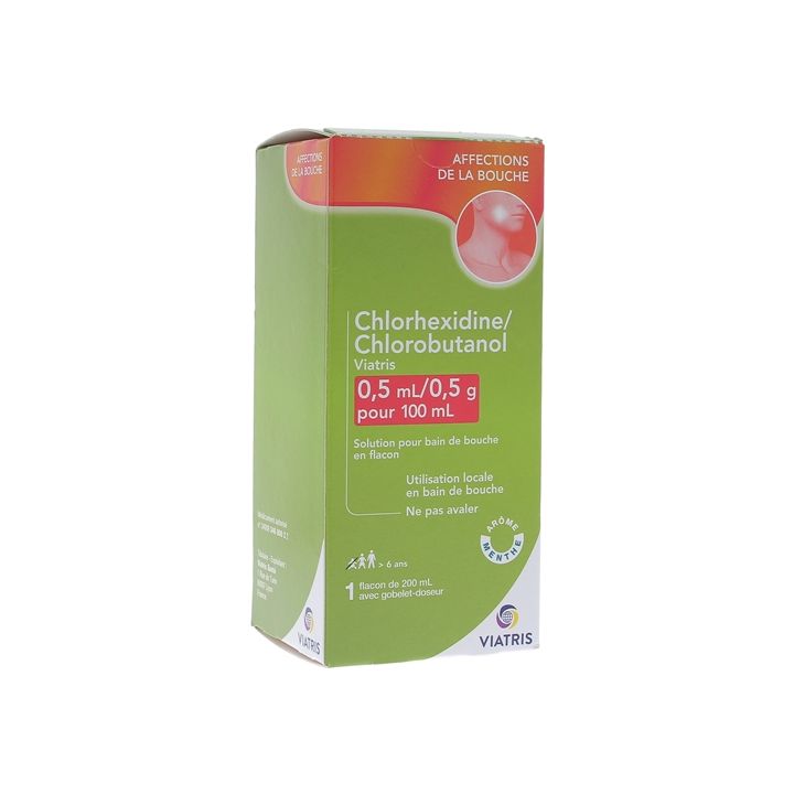 Chlorhexidin Chlorobutanol Mylan 0,5ml/0,5g Lösung zum Mundspülen
