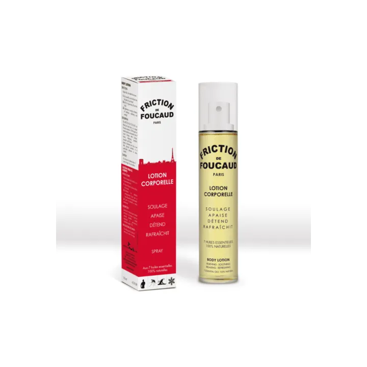 Energie Lotion für den Körper Friction von Foucaud - Spray mit 125 ml