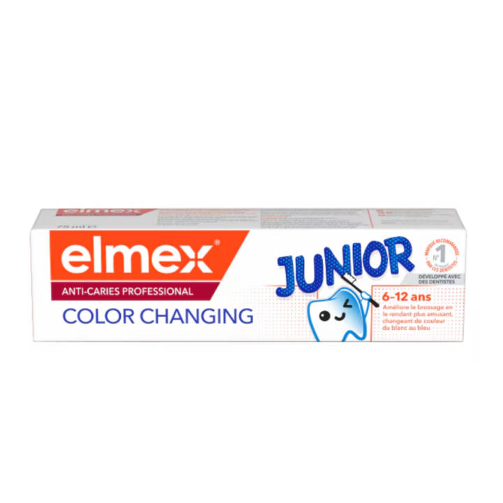 Anti-Karies Professional Junior 6/12 Jahre farbwechselnde Zahnpasta Elmex - Tube mit 75 ml