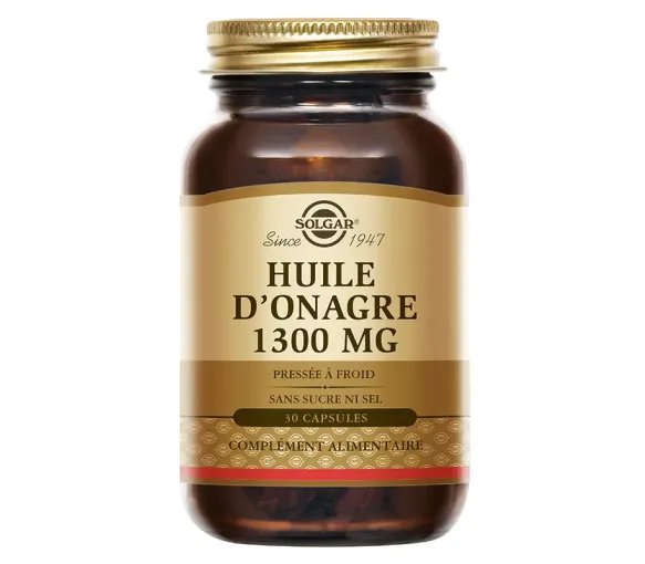 Nachtkerzenöl 1300mg Solgar - Dose mit 30 Kapseln - image 1