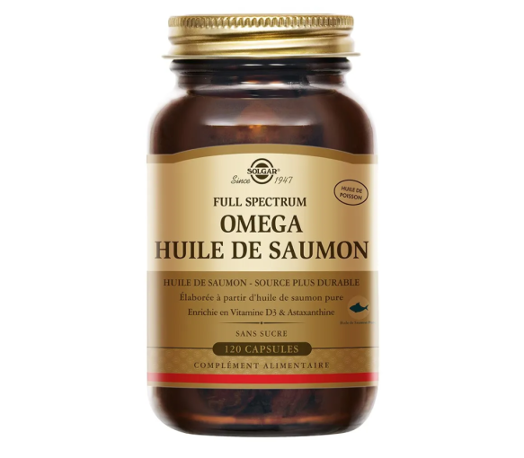 Vollspektrum Omega Lachsöl Solgar - Dose mit 120 Kapseln - image 1