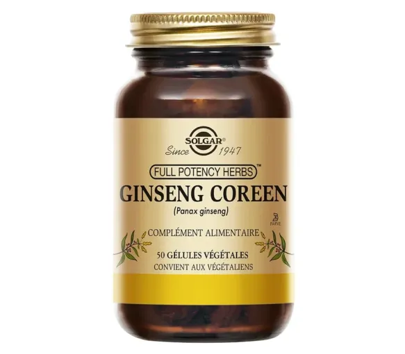 Korean Ginseng Solgar - Dose mit 50 Kapseln - image 1