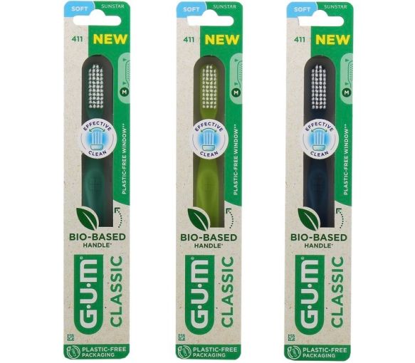Zahnbürste Classic 411 weich GUM - eine Zahnbürste