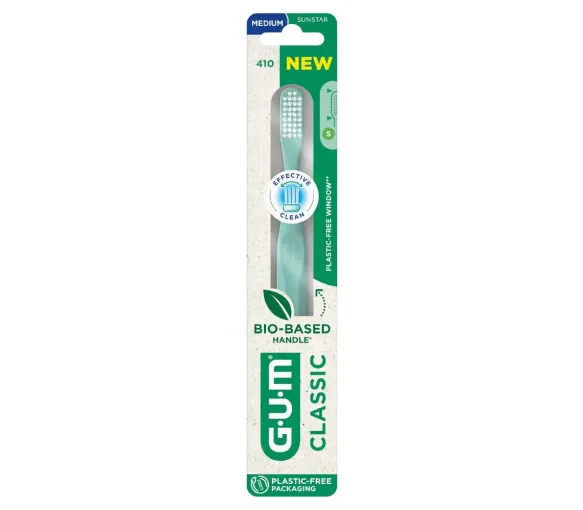 Classic biobasierte Zahnbürste Medium Gum - eine Zahnbürste