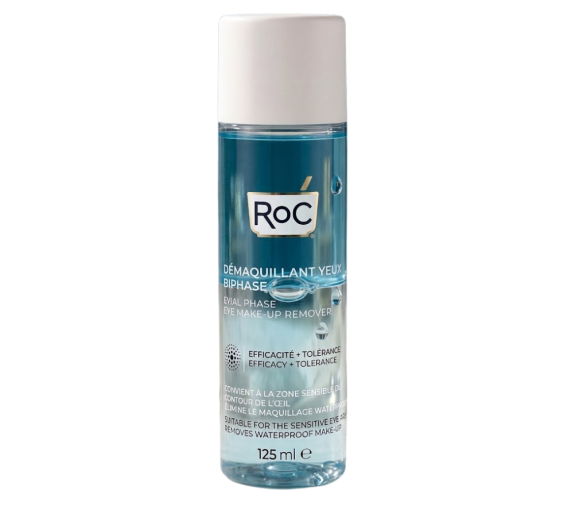 Zweiphasiger Augen-Make-up-Entferner RoC - Flasche mit 125 ml