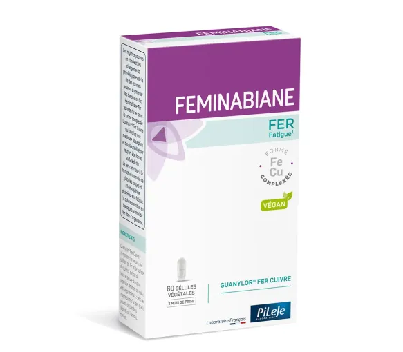 Feminabiane Fer Pileje - Packung mit 60 Kapseln
