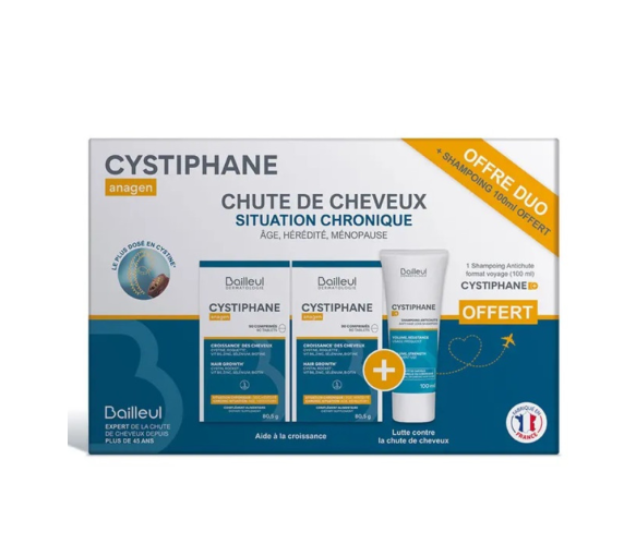 Cystiphane anagen Haarausfall Bailleul - Duo-Angebot + 100ml Shampoo gratis - image 1