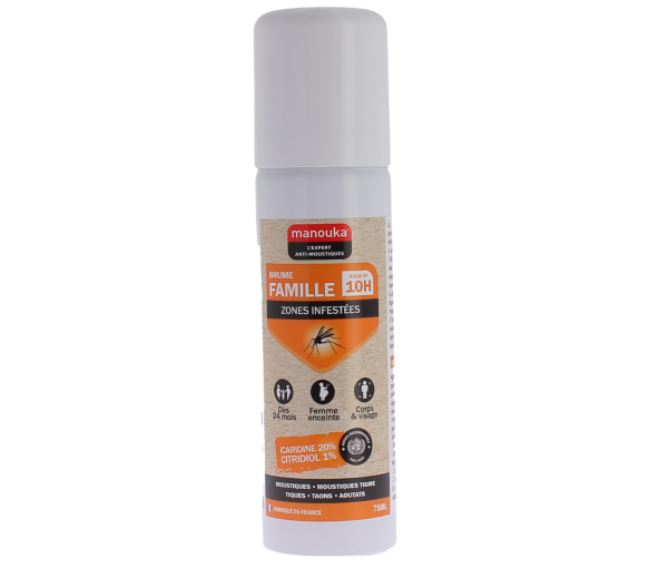 Manouka Insektenspray Familiennebel für befallene Gebiete - 75ml Spray - image 1