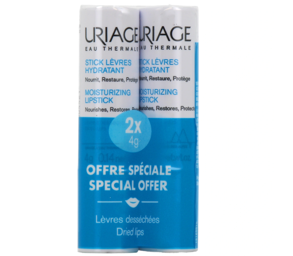 Uriage feuchtigkeitsspendender Lippenbalsam - Sonderangebot 2er-Pack à 4g