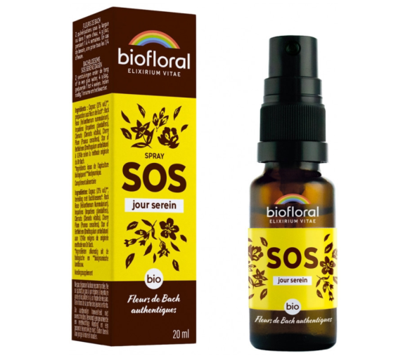 Spray SOS ruhiger Tag Bachblüten authentisch Biofloral - Flasche 20 ml - image 1