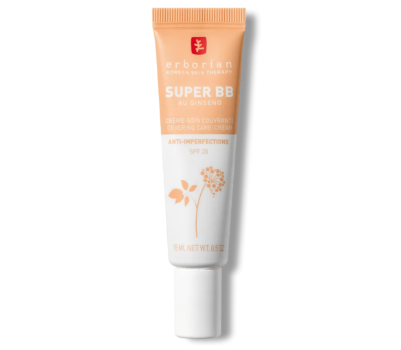 Super BB Creme-Pflege deckend anti-Unreinheiten golden SPF 20 Erborian - Tube mit 15 ml - image 2
