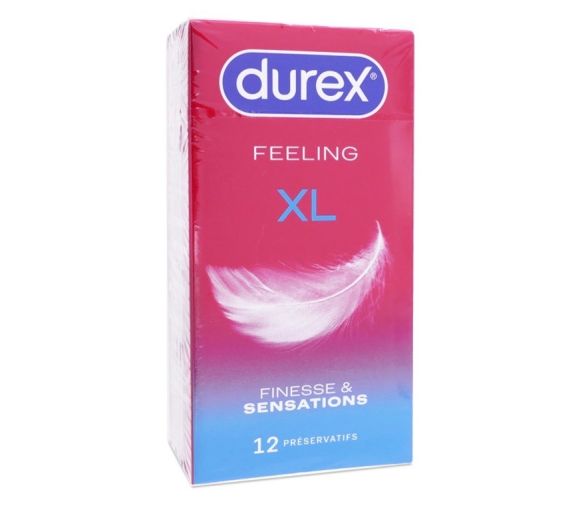 Durex Feeling XL Finesse und Sensation - Packung mit 12 Kondomen