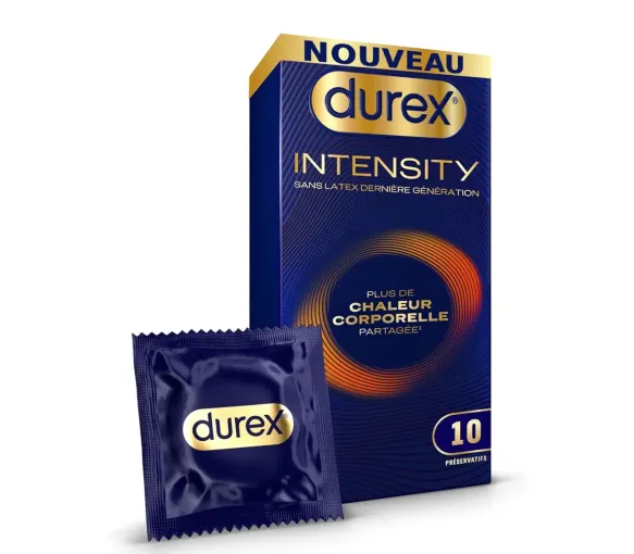 Durex Intensität extra gleitfähig Kondome - Schachtel mit 10 Kondomen