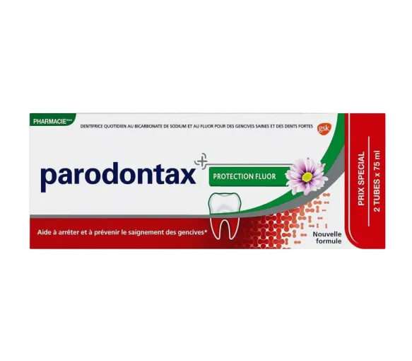 Parodontax Fluor-Gel-Zahnpasta - 2er-Pack mit 75 ml Tuben