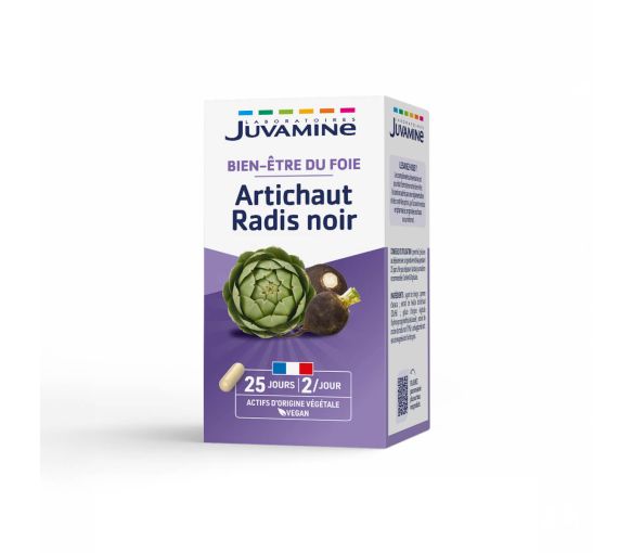 Artischocke Schwarzer Rettich Leberwohl Juvamine - Dose mit 50 Kapseln - image 1
