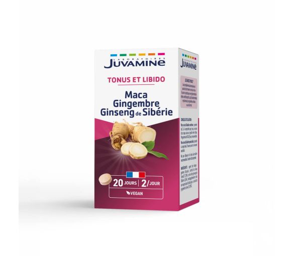 Maca Ingwer Ginseng Sexuell anregend Juvamine - Packung mit 40 Tabletten - image 1