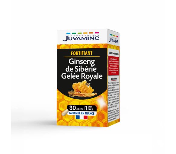 Sibirischer Ginseng Stärkung Gelee Royale Juvamine - Packung mit 30 Kapseln - image 1