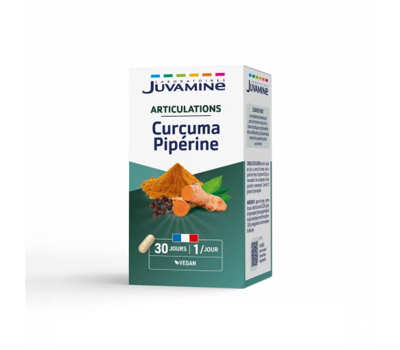 Curcuma Piperin Gelenke Juvamine - Packung mit 30 Kapseln - image 1