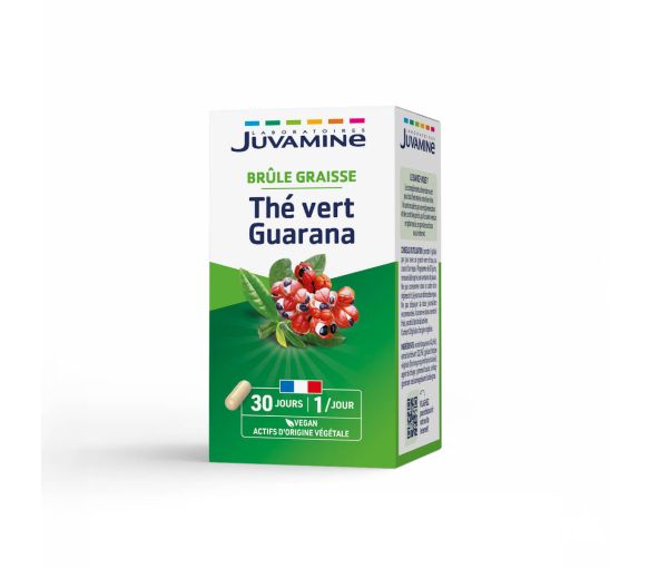 Grüner Tee Guarana Fettverbrennung Juvamine - Packung mit 30 Kapseln - image 1